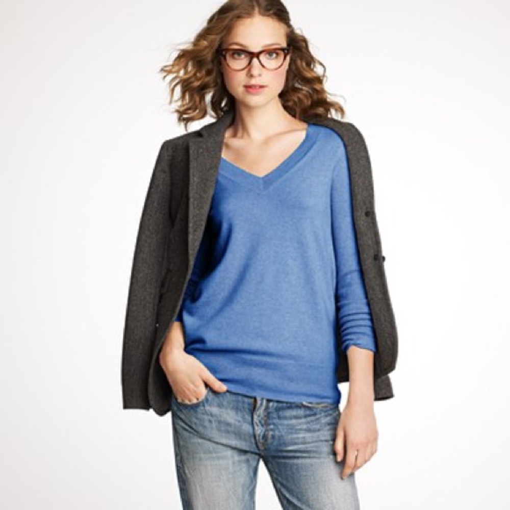 J.Crew 100% Italian Cashmere V-Neck Sweater